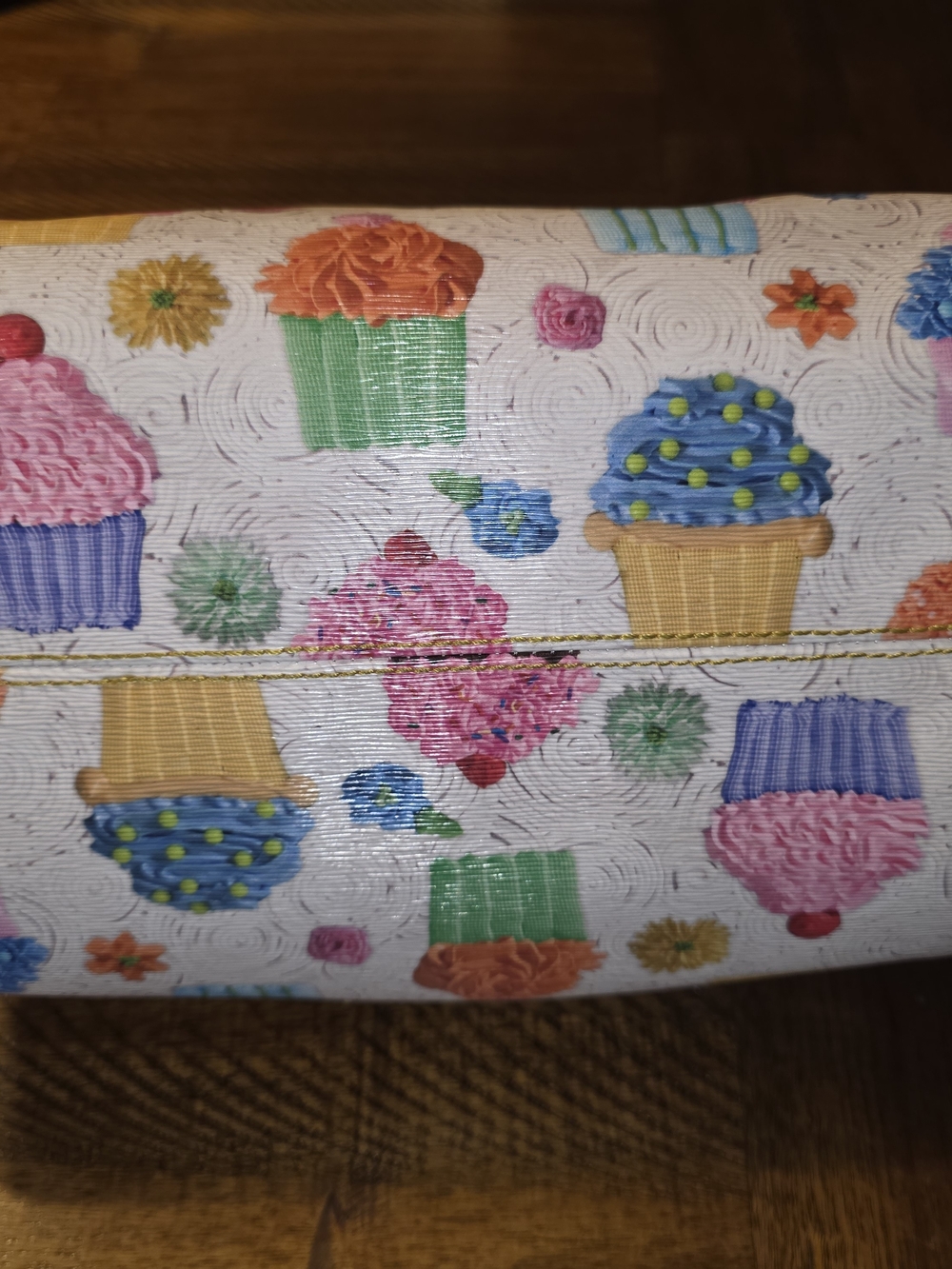 Dooney & Bourke White Cupcake Print Satchel - Picture 10 of 12